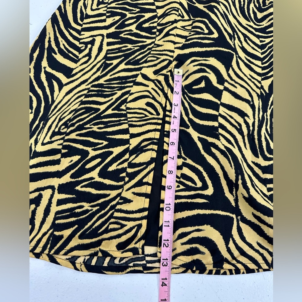 NWT LOST + WANDER Helena Love Tiger Animal Print Midi Babydoll Slip Dress XS - Picture 8 of 12